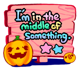 Miki's Halloween & Party English version sticker #571538