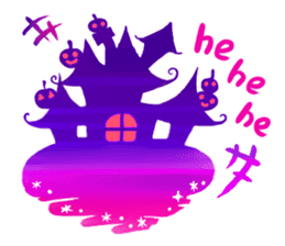 Miki's Halloween & Party English version sticker #571541