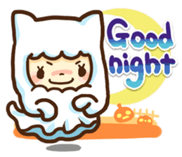 Miki's Halloween & Party English version sticker #571553