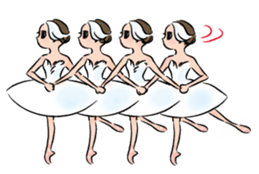 Ballet SWAN LAKE Odette&Odile sticker #571583