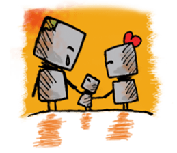 SAD ROBOT NOZOMI(KOKOROBO) sticker #571996