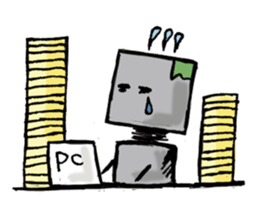 SAD ROBOT NOZOMI(KOKOROBO) sticker #572007