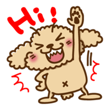 Putaro the Poodle E sticker #572074