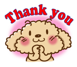 Putaro the Poodle E sticker #572076