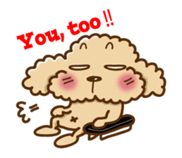 Putaro the Poodle E sticker #572081