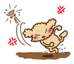 Putaro the Poodle E sticker #572086