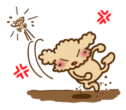 Putaro the Poodle E sticker #572086