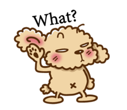 Putaro the Poodle E sticker #572090