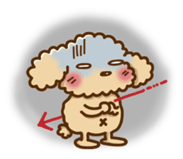 Putaro the Poodle E sticker #572108