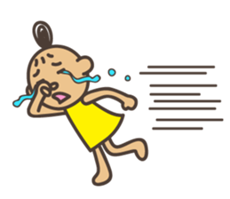 Energetic girl sticker #572539