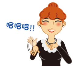 Red Hair Girl sticker #573034