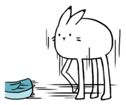 south pole rabbit sticker #573356