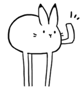 south pole rabbit sticker #573358