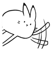 south pole rabbit sticker #573359