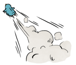 south pole rabbit sticker #573360