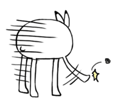 south pole rabbit sticker #573361