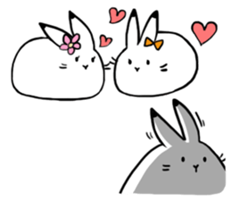 south pole rabbit sticker #573362