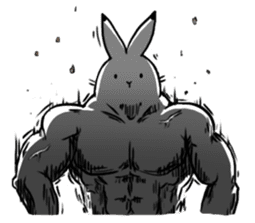 south pole rabbit sticker #573363