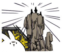 south pole rabbit sticker #573365