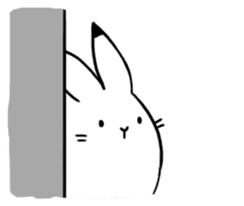 south pole rabbit sticker #573370