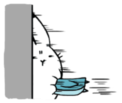 south pole rabbit sticker #573371