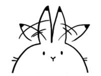 south pole rabbit sticker #573372