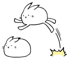 south pole rabbit sticker #573374