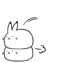 south pole rabbit sticker #573375