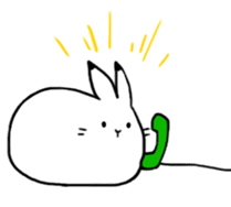 south pole rabbit sticker #573378