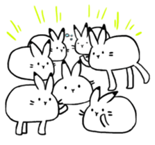 south pole rabbit sticker #573379