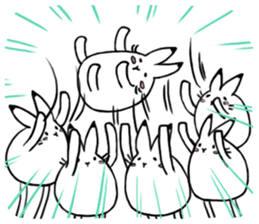 south pole rabbit sticker #573384