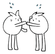 south pole rabbit sticker #573389