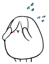 south pole rabbit sticker #573392