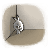 south pole rabbit sticker #573393