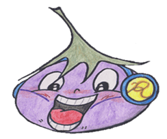 The RU eggplant sticker #574528