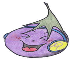 The RU eggplant sticker #574531