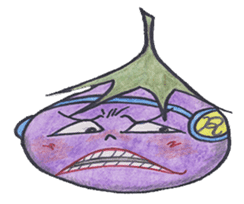 The RU eggplant sticker #574532