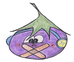 The RU eggplant sticker #574535