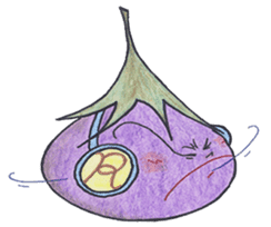 The RU eggplant sticker #574540