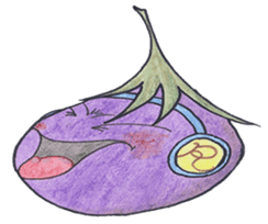 The RU eggplant sticker #574541