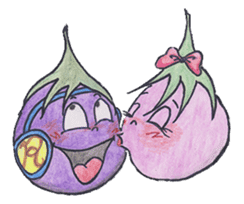 The RU eggplant sticker #574543