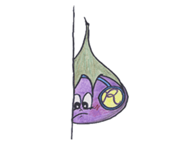 The RU eggplant sticker #574544