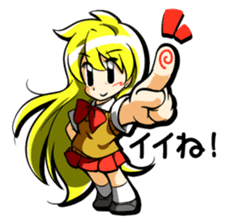 Blond hair saki. sticker #575036