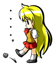 Blond hair saki. sticker #575039