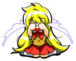 Blond hair saki. sticker #575060