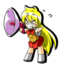 Blond hair saki. sticker #575070