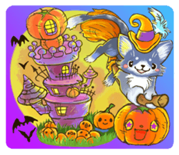 Miki's Halloween,Party Japanese version sticker #575211