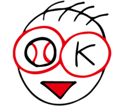 Kira-kun loves baseball. sticker #576028