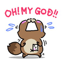 KIYO-DANUKI -KIYOSHI THE RACCOON DOG- sticker #576250