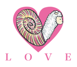 Sheep ammonite sticker #577799